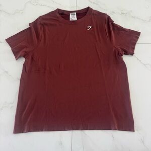 Gymshark Women's Short Sleeve Tee in Burgundy